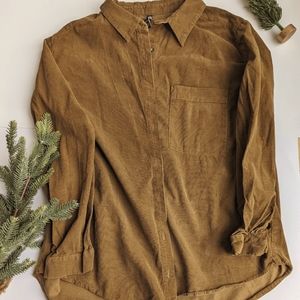 Corduroy button down